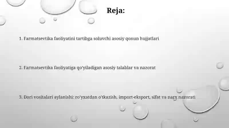 Dorixonalarining faoliyatini tartibga solishda meʼyoriy-huquqiy asoslari 2
