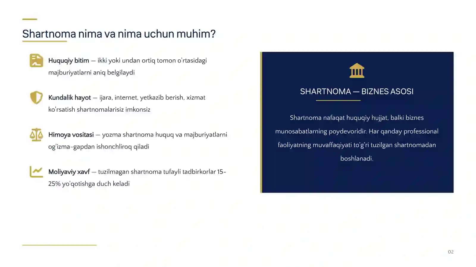 ⚖️ Har Bir Tadbirkor Bilishi Kerak Bo'lgan Shartnoma Qoidalari 2