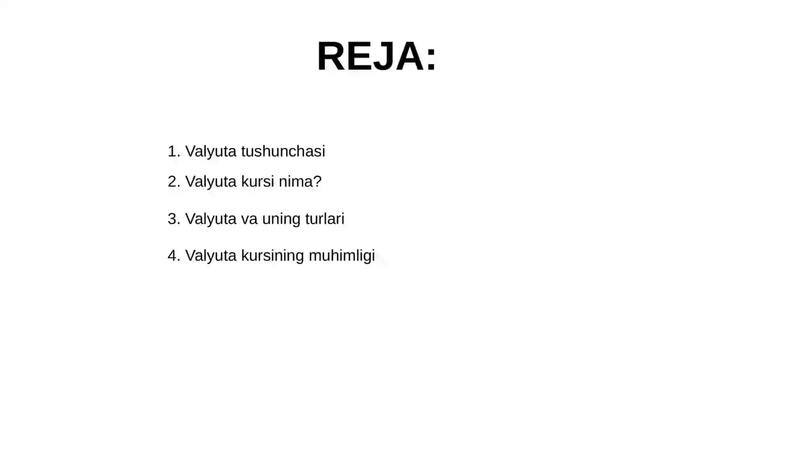 Valyuta va valyuta kursi tushunchasi 2