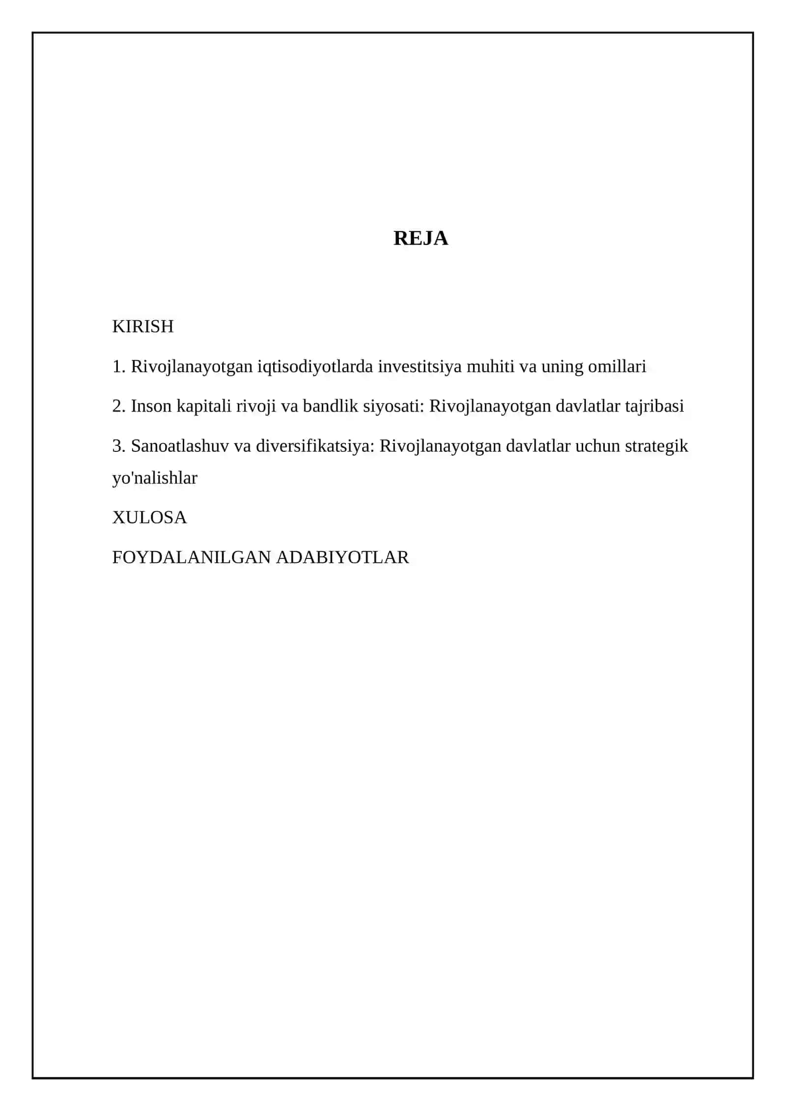 Rivojlanayotgan davlatlar iqtisodiyoti 2