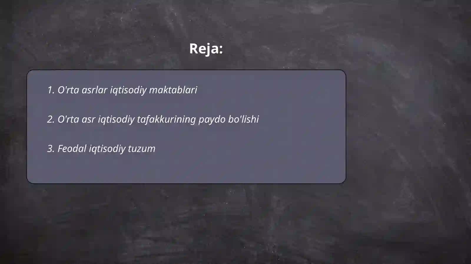O’rta asr iqtisodiy tafakkuri 2