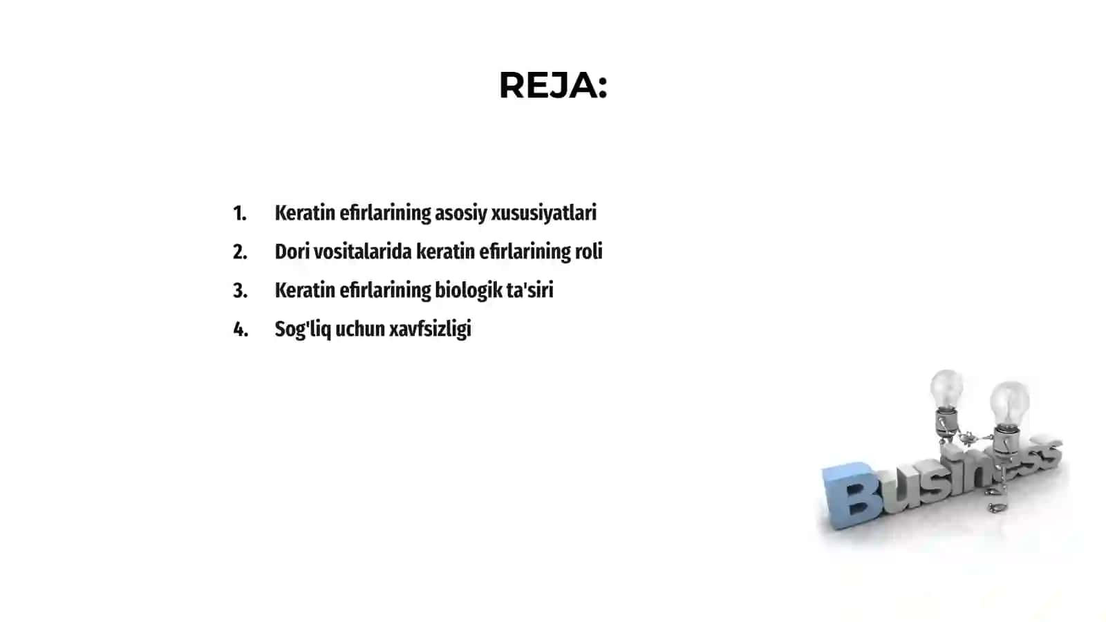Keratin efirlar dori vositalari sifatida 2