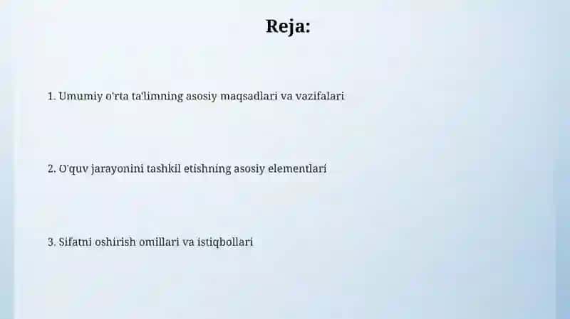 Umumiy o'rt ta'lim tizimida tarbiya jarayonini tashkil etishning o'ziga xosligi 2