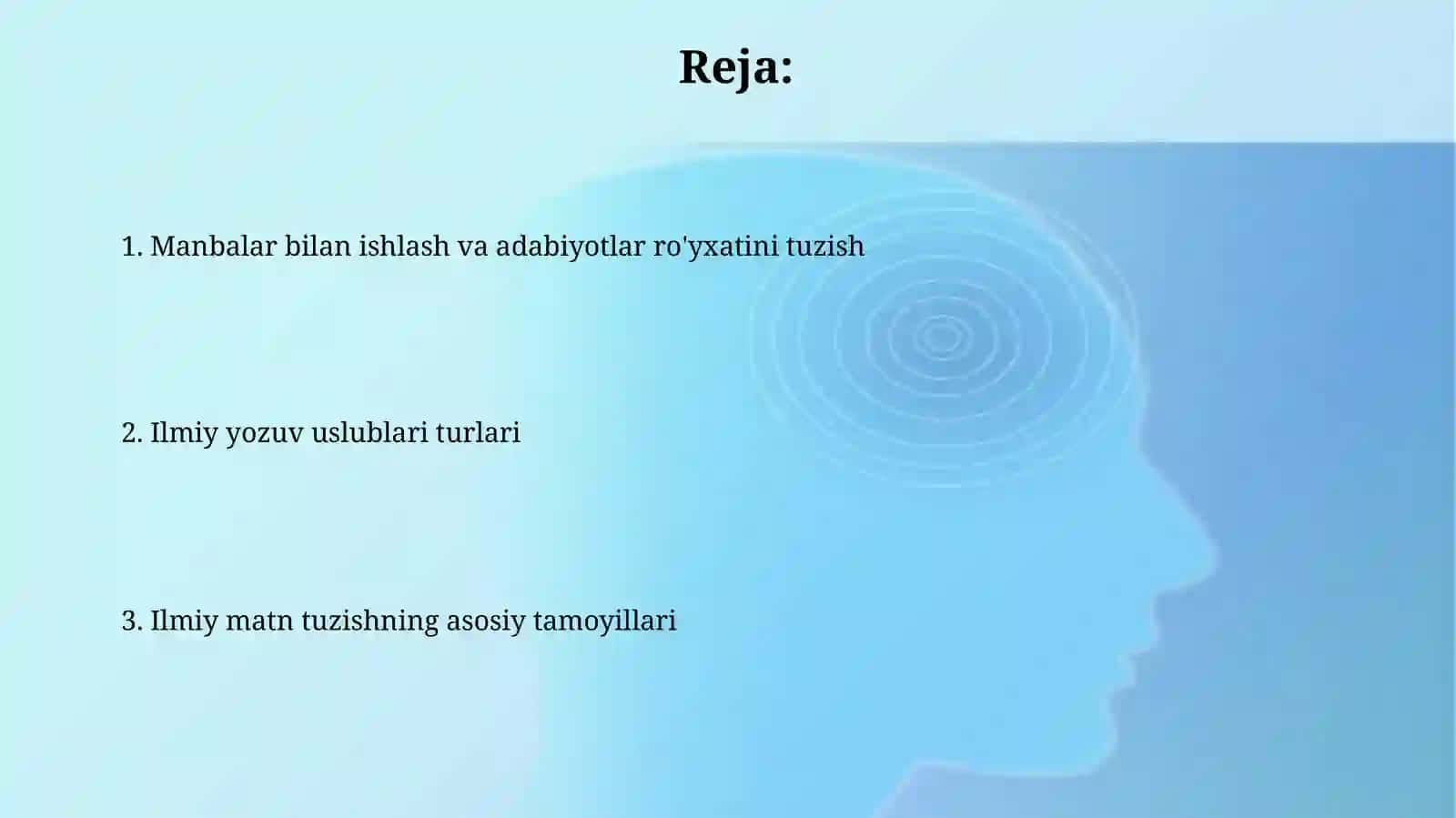 Akademik yozish shakllari 2