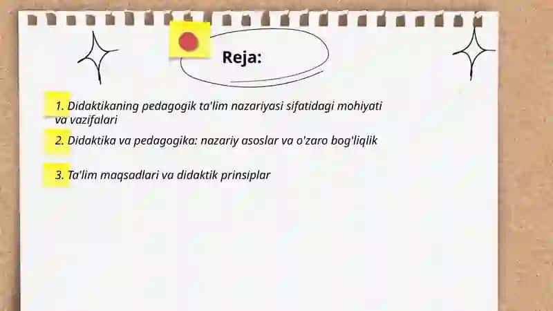 Didaktika pedagogik taʼlim nazariyasi sifatida 2