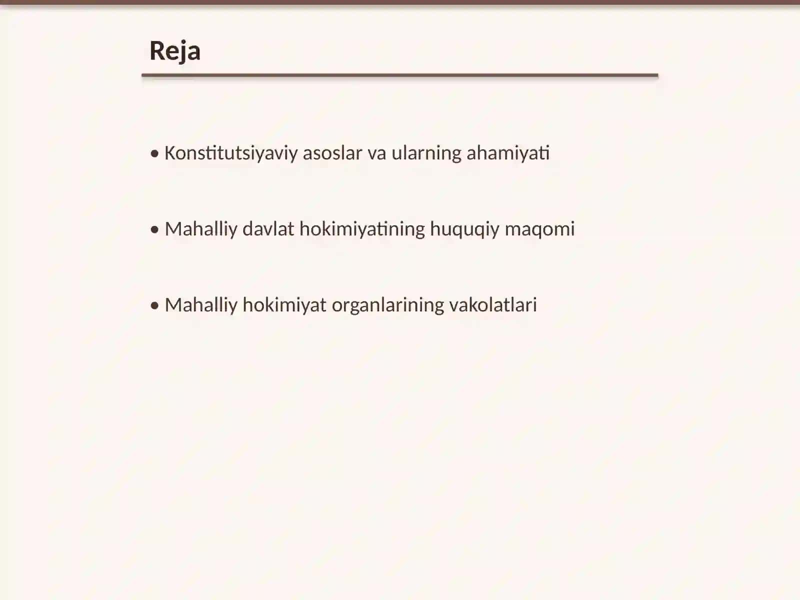 Mahalliy davlat hokimiyati faoliyatining konstitutsiyaviy asoslari 2