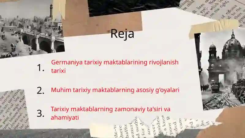 Germaniya tarixiy maktablarining o'ziga xos xususiyatlari 2