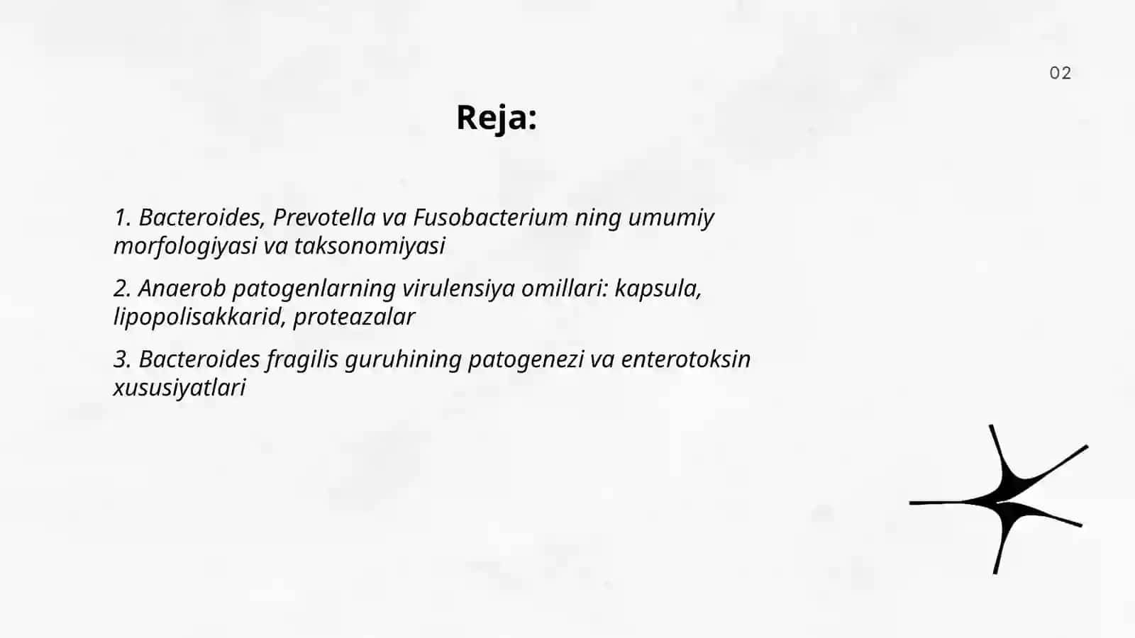 Patogen anaerob klostreadal bulmagan infeksiya qoʻzgʻatuvchilari (Bacteroides,Prevotella,Fusobacterium) kasalliklar patogenezi laborator tashxisi 2