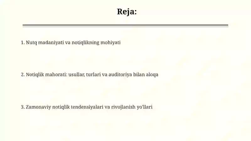 Nutq madaniyati va notiqlik tushunchasi 2