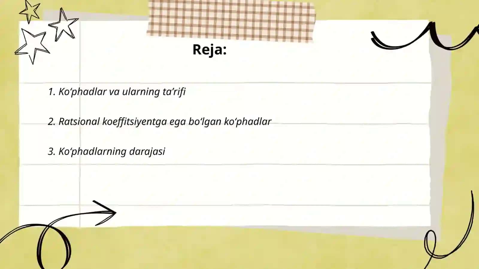 Koʻphadlar va ularning taʼrifi 2