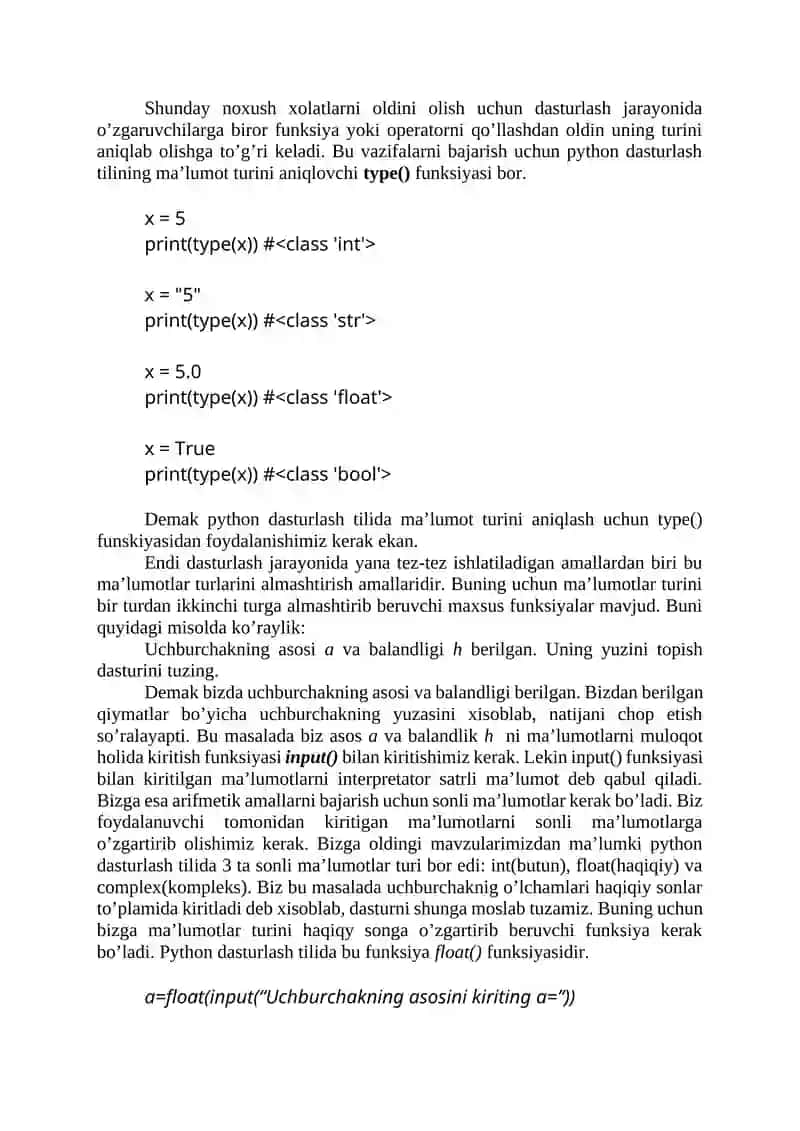 Sonlar ustida bajariladigan amallar. math moduli 2