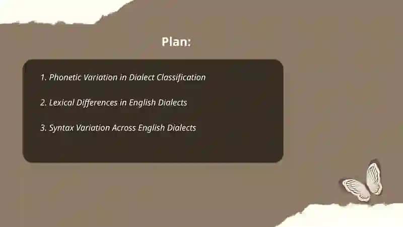 Classification of Dialects 2