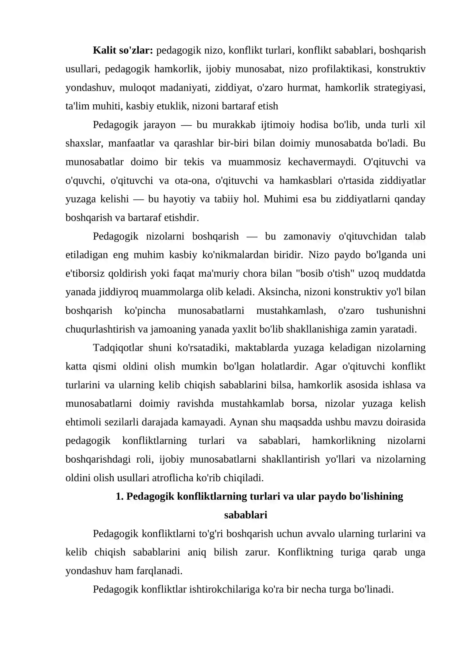 Pedagogik nizolarni boshqarish va ulami bartaraf qilish usullari 2