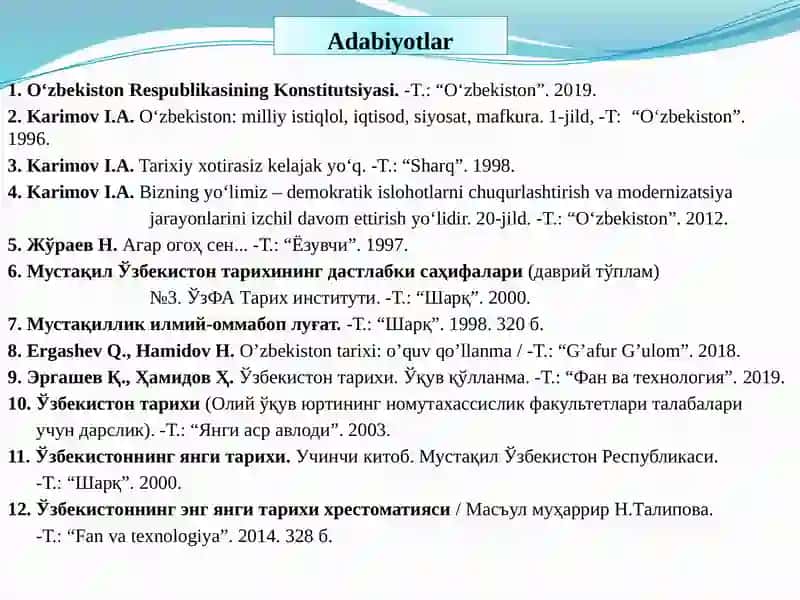 О‘ZBEKISTON TANLAGAN MUSTAQIL RIVOJLANISH YО‘LI VA UNING AHAMIYATI 2