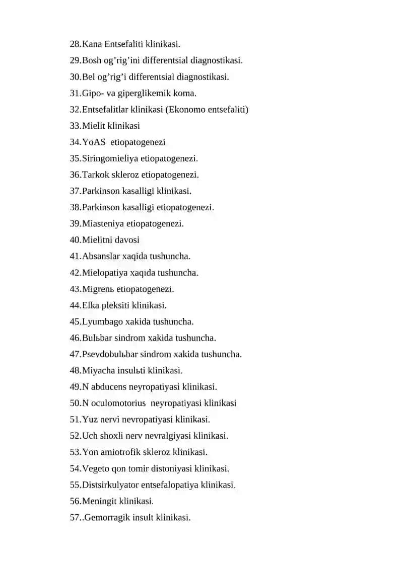 OSKE Attestation Savollari 2