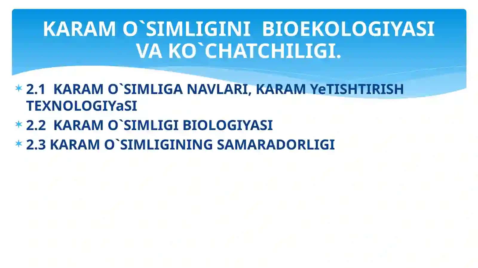 Dorivor o’simliklarni yetishtirish va qayta ishlash texnalogiyasi 2
