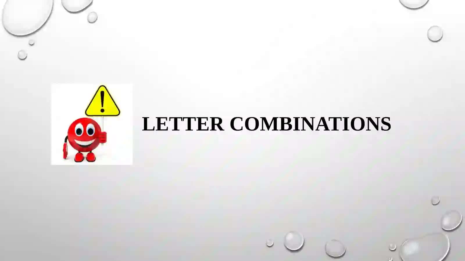 Letter combinations 2