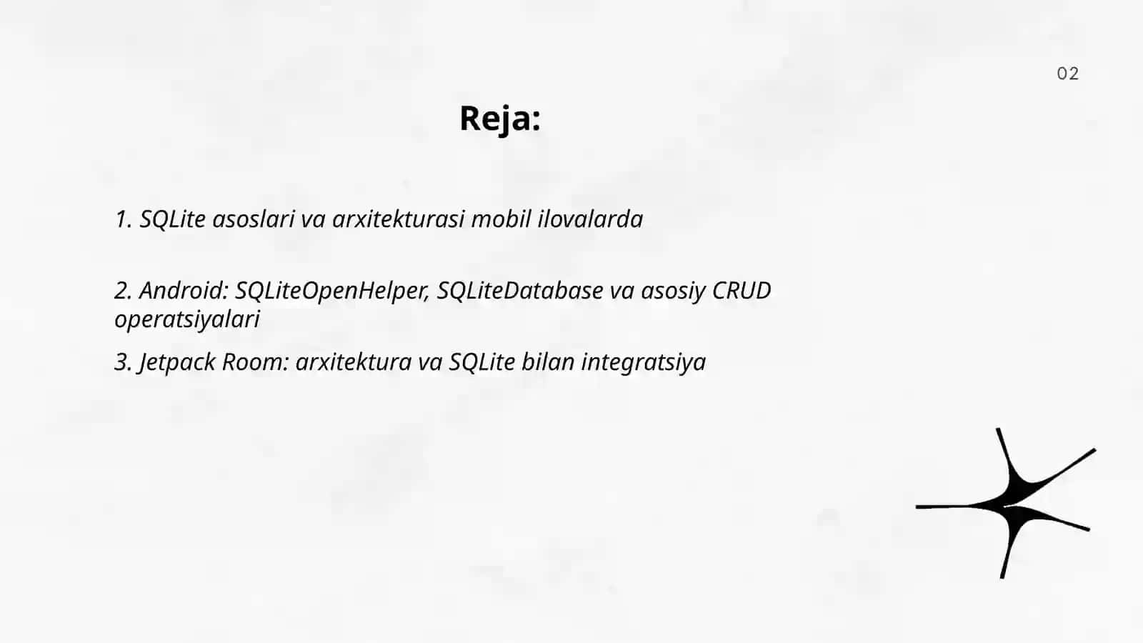 Mobil ilovalarda local ma'lumotlar bazalari (SQLite) 2