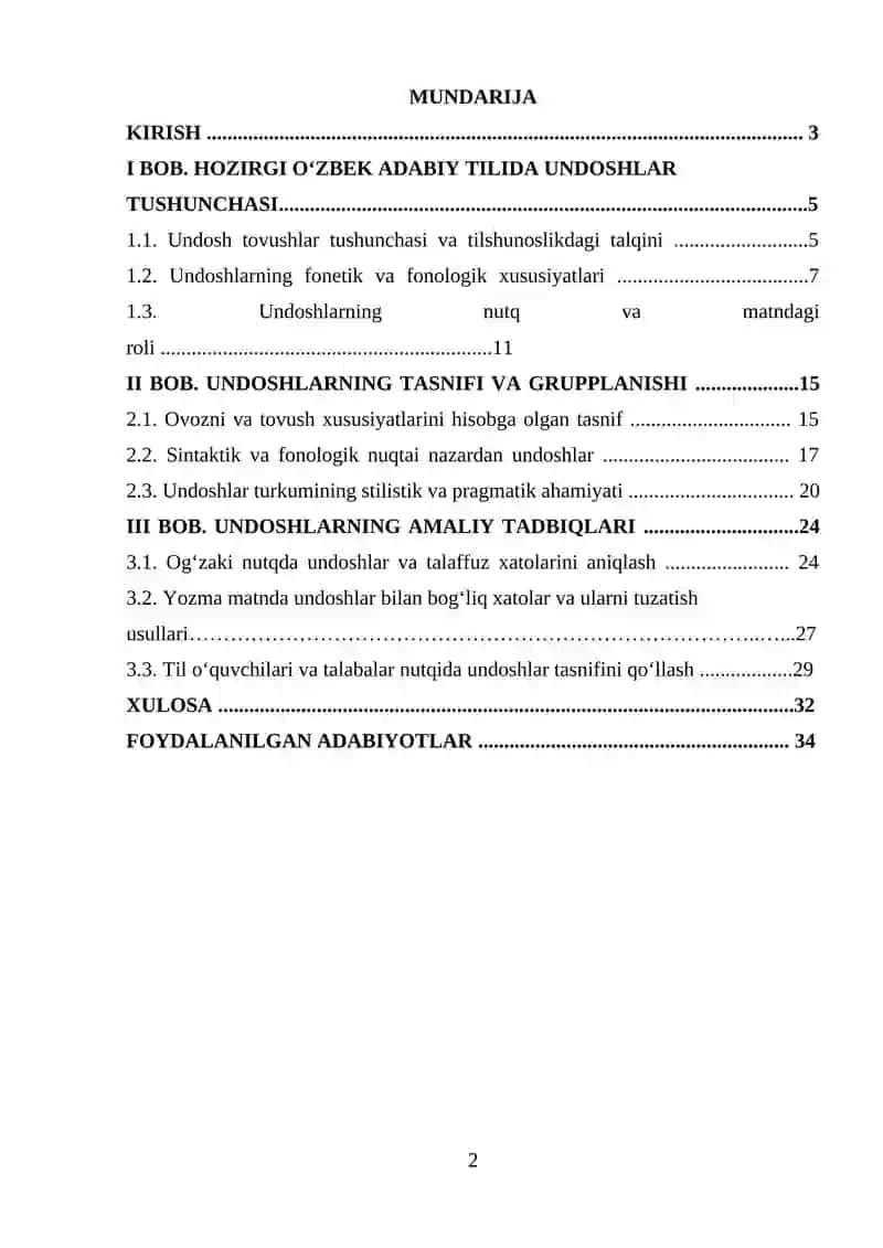 Undoshlar tushunchasi va tilshunoslikdagi talqini 2