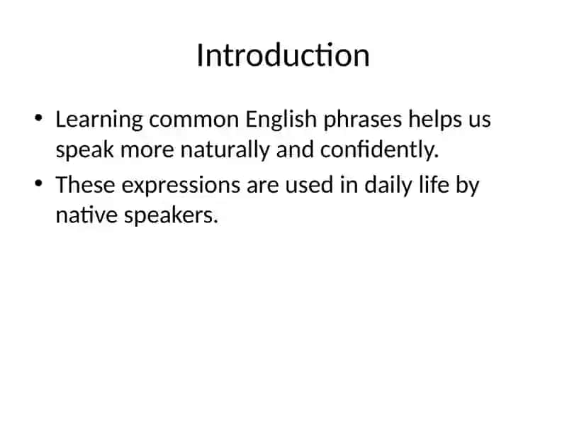 Common English Phrases 2