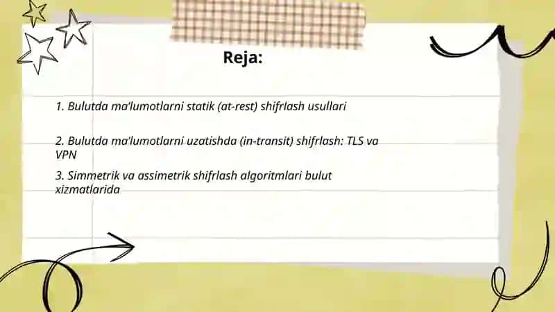 Bulutli xizmatlarda ma’lumotlarni shifrlash va himoyalash usullari 2