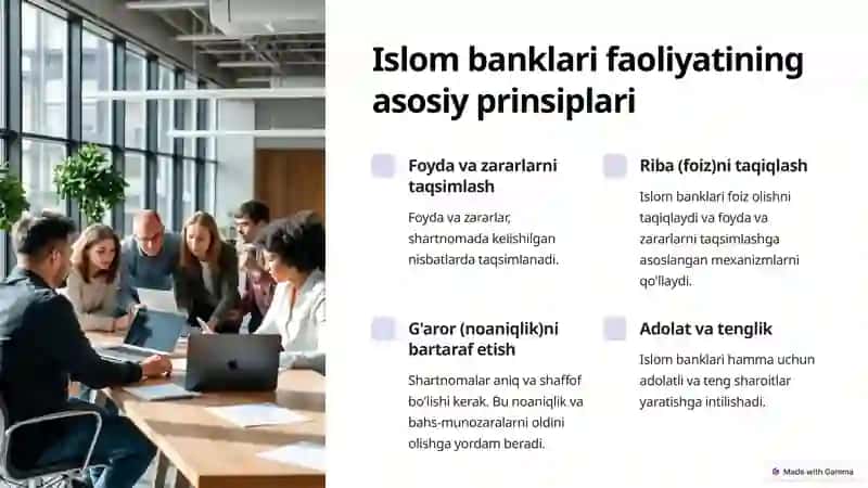Islom Banklarida Foyda va Zararlarni Taqsimlash Bilan Bog'liq Shartnomalar 2