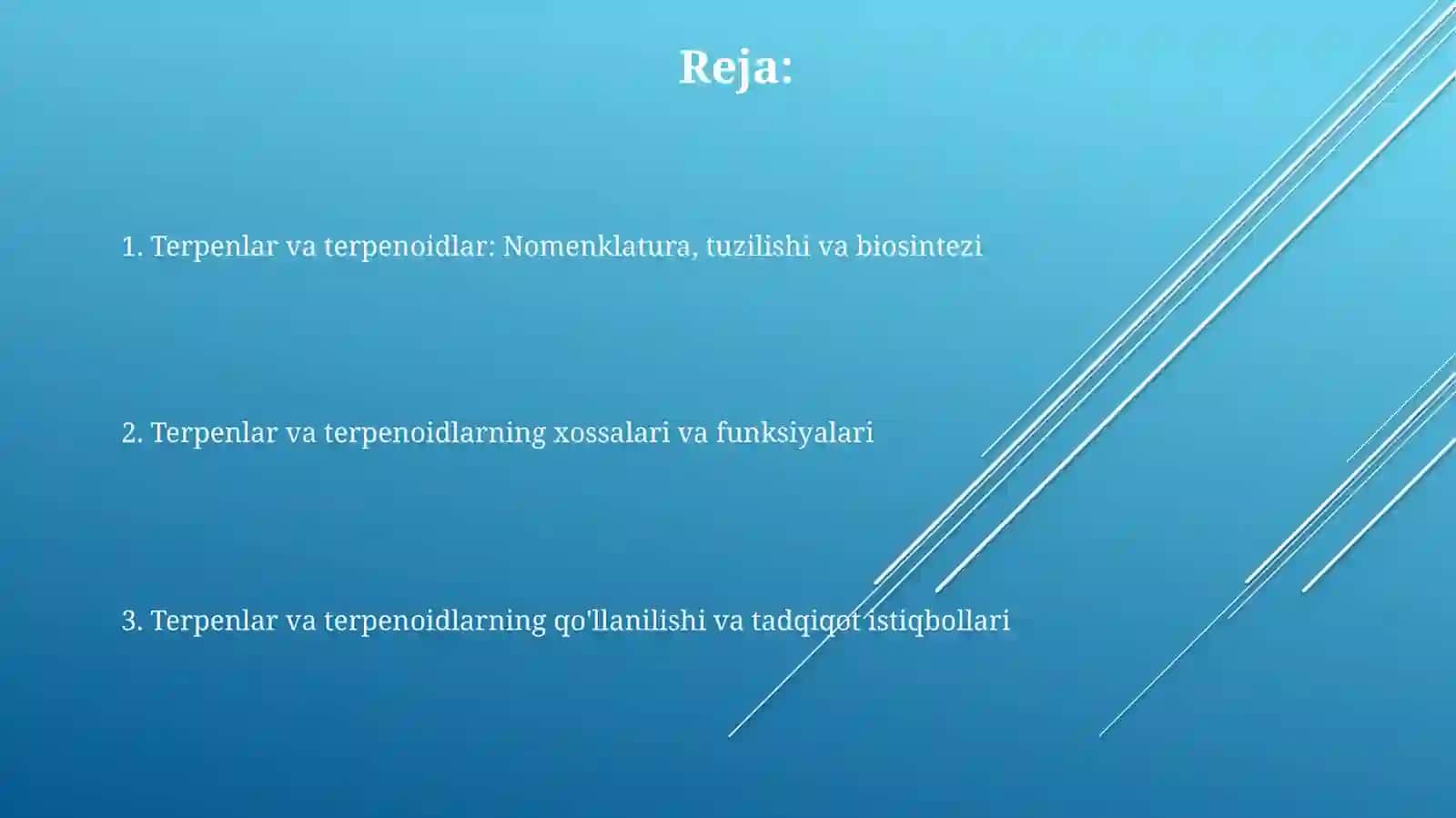 Terpenlar va terpenoidlar 2
