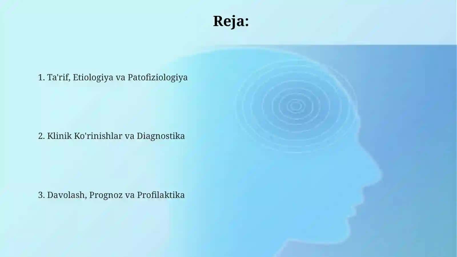 Orqa miyada qon aylanishining buzilishi 2