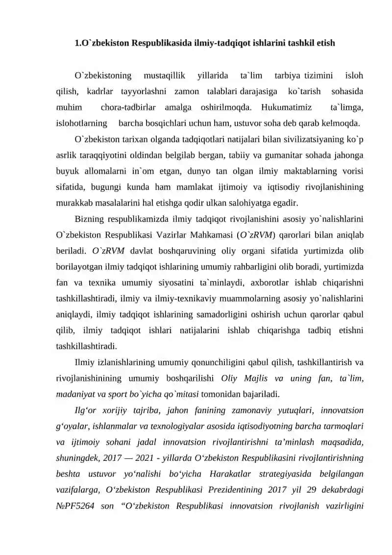MAGISTRLIK DISSERTATSIYASI MAQSADI VA UNI YOZISH UCHUN TAYYORGARLIK KO'RISH 2