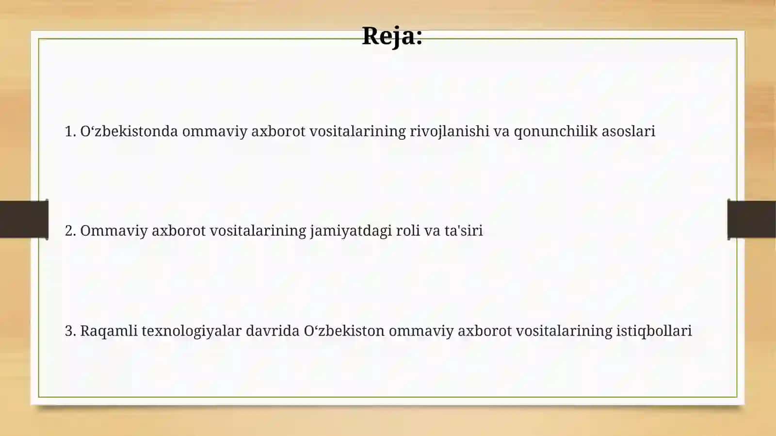 Ommaviy axborot vositalari 2