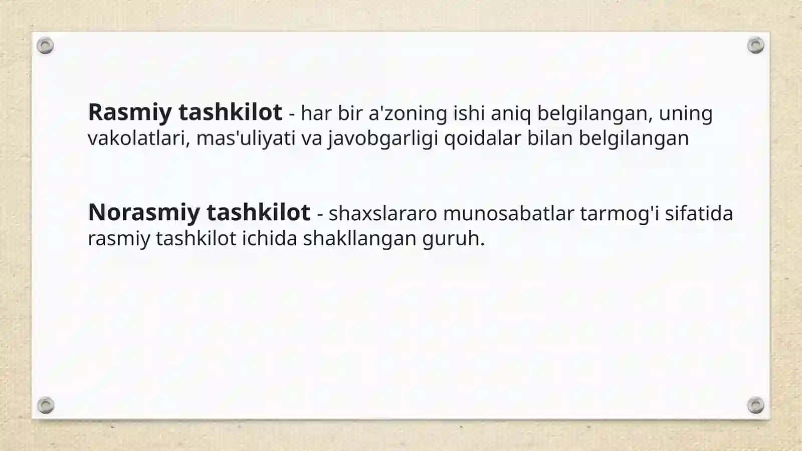 tashkilotni barpo etish strategiyasi 2