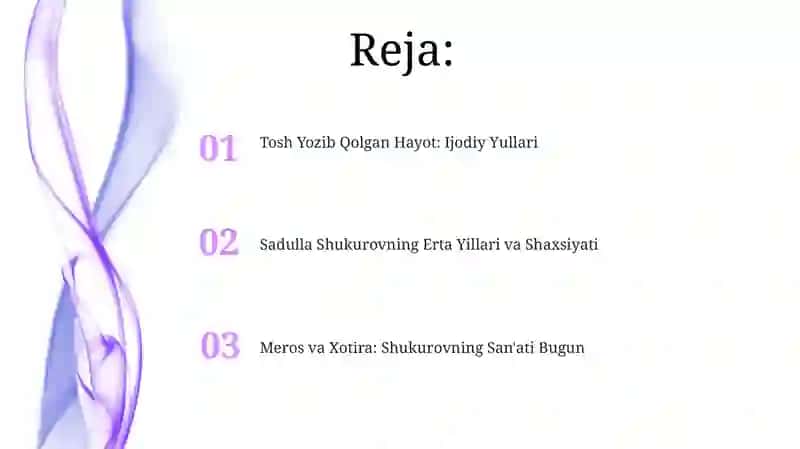Shukurovning "O'tgan kunlar" romani 2