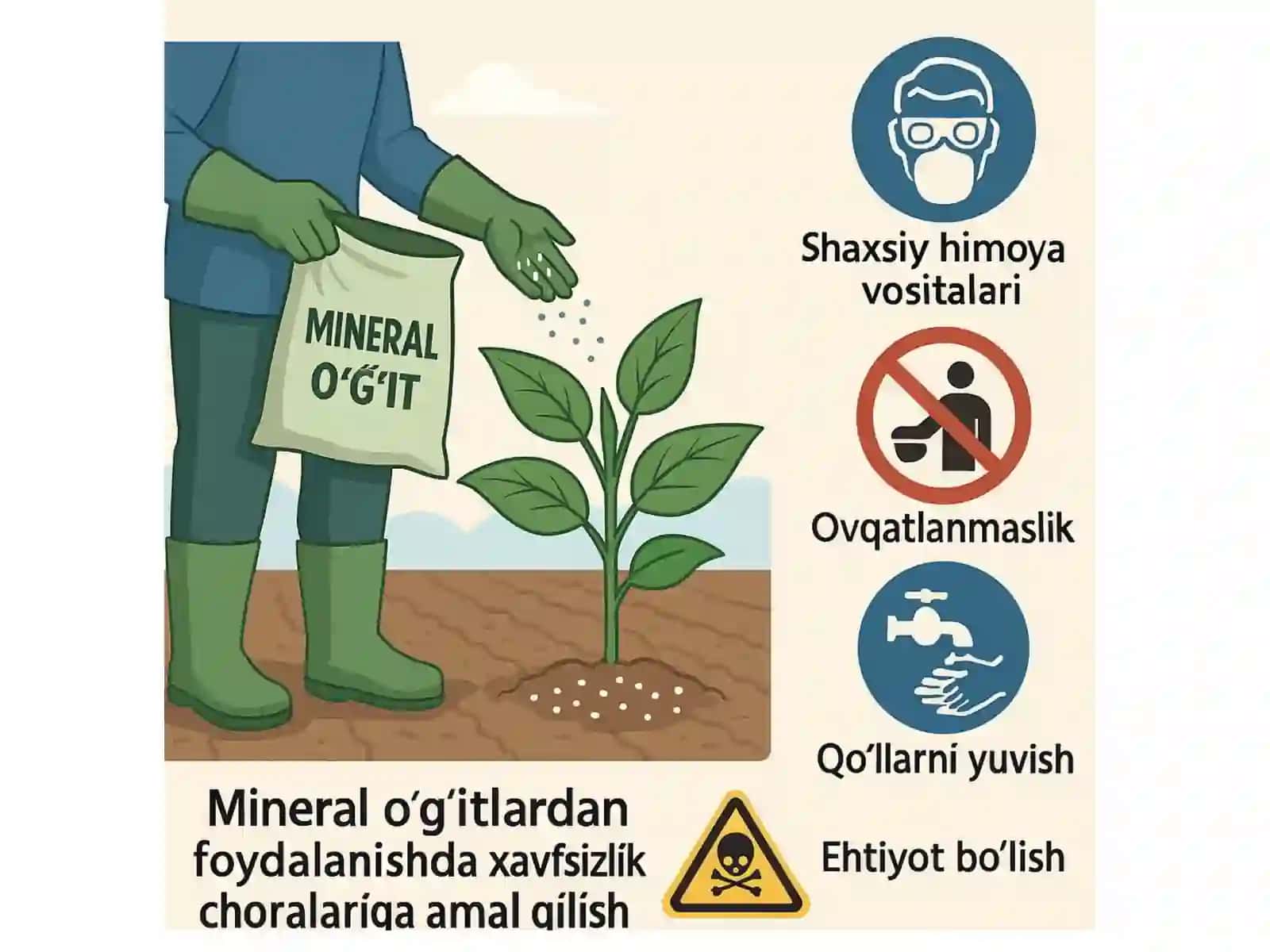 Mineral o‘g‘itlardan foydalanishda xavfsizlik choralariga amal qilish 2