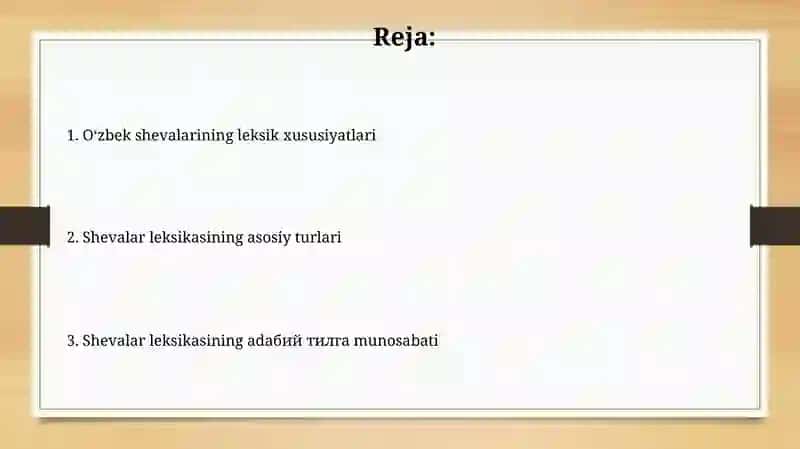 Oʻzbek shevalariga oid matnlarning leksik xususiyatlari 2