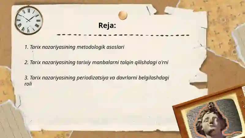 Tarix nazariyasining tarixiy tadqiqotlardagi òrni 2