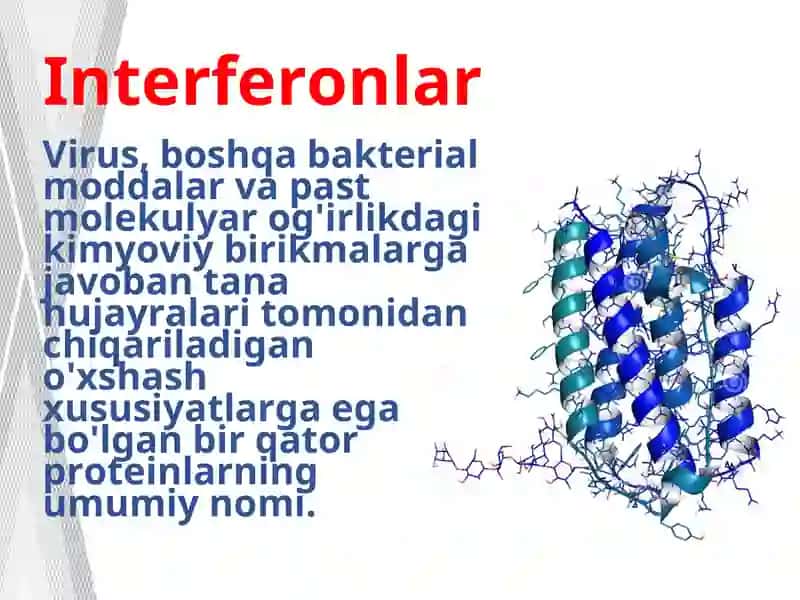 Interferon va sitokinlar sintezlanish va ta’sir mexanizimi 2