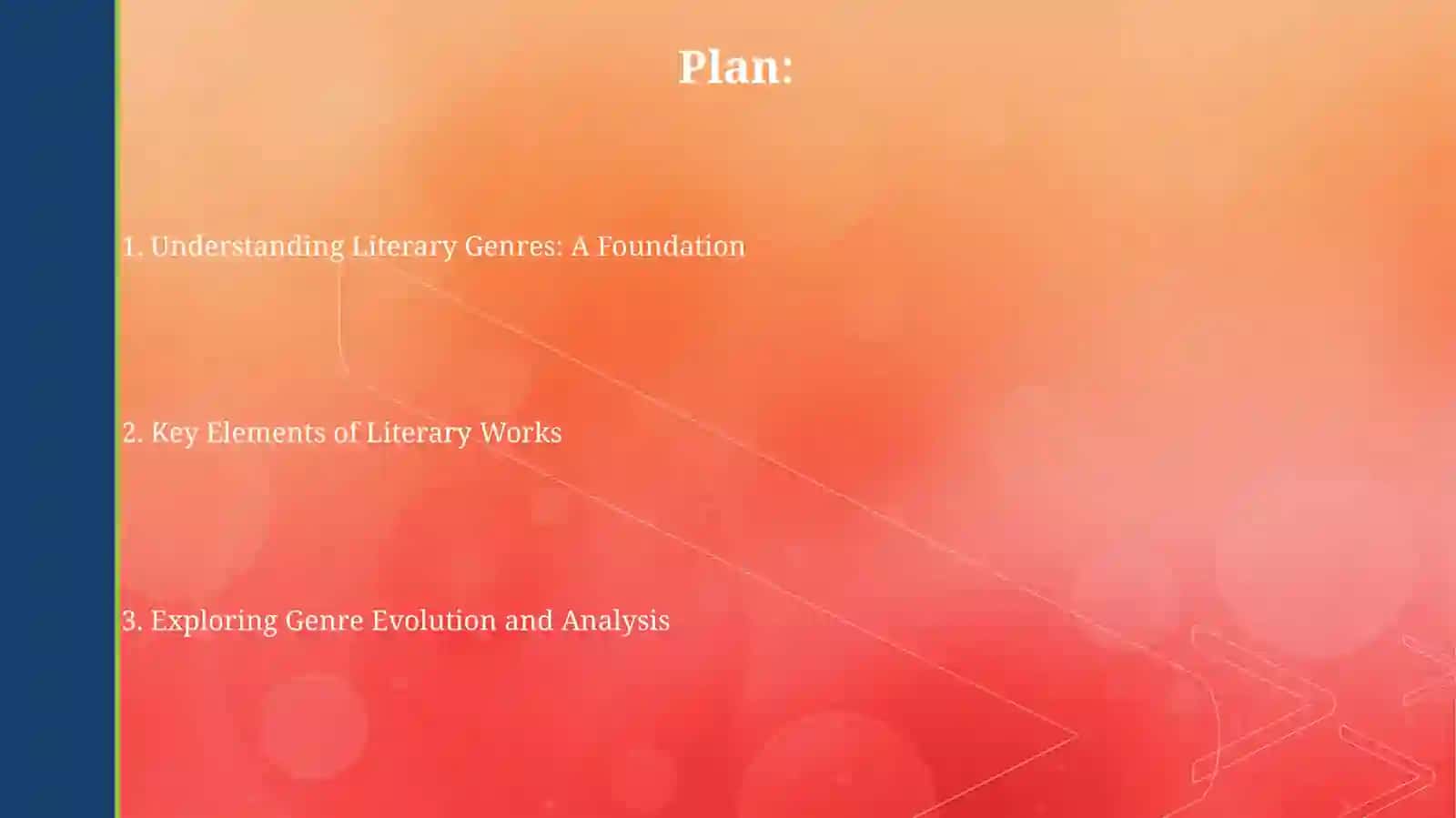 Basic genres of literature and theirelements 2