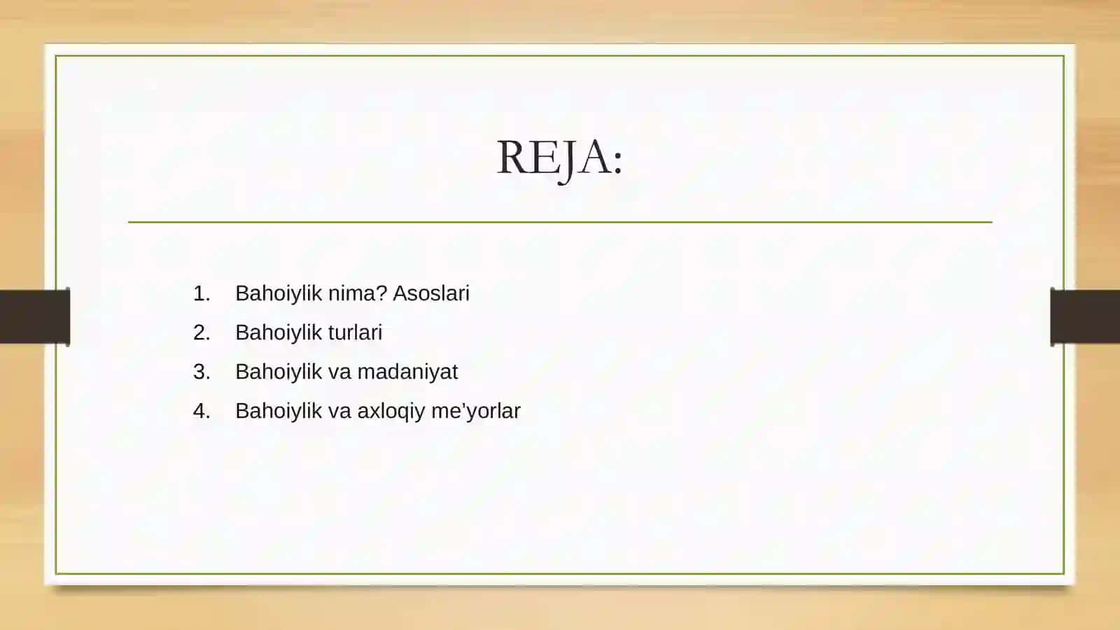 Bahoiylik nima? Asoslari 2