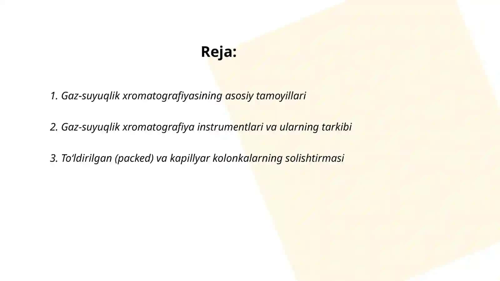 Gaz suyuqlik va gaz -suyuqlik xromatografik usullari 2