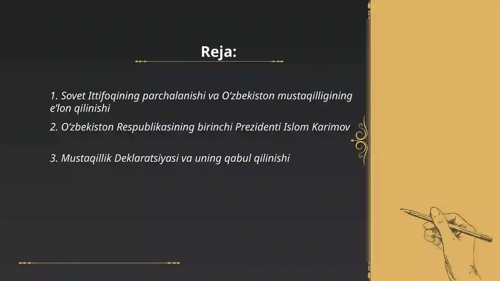 Mustaqil Oʻzbekiston Respublikasining tashkil topishi va uning tarixiy ahamiyati 2