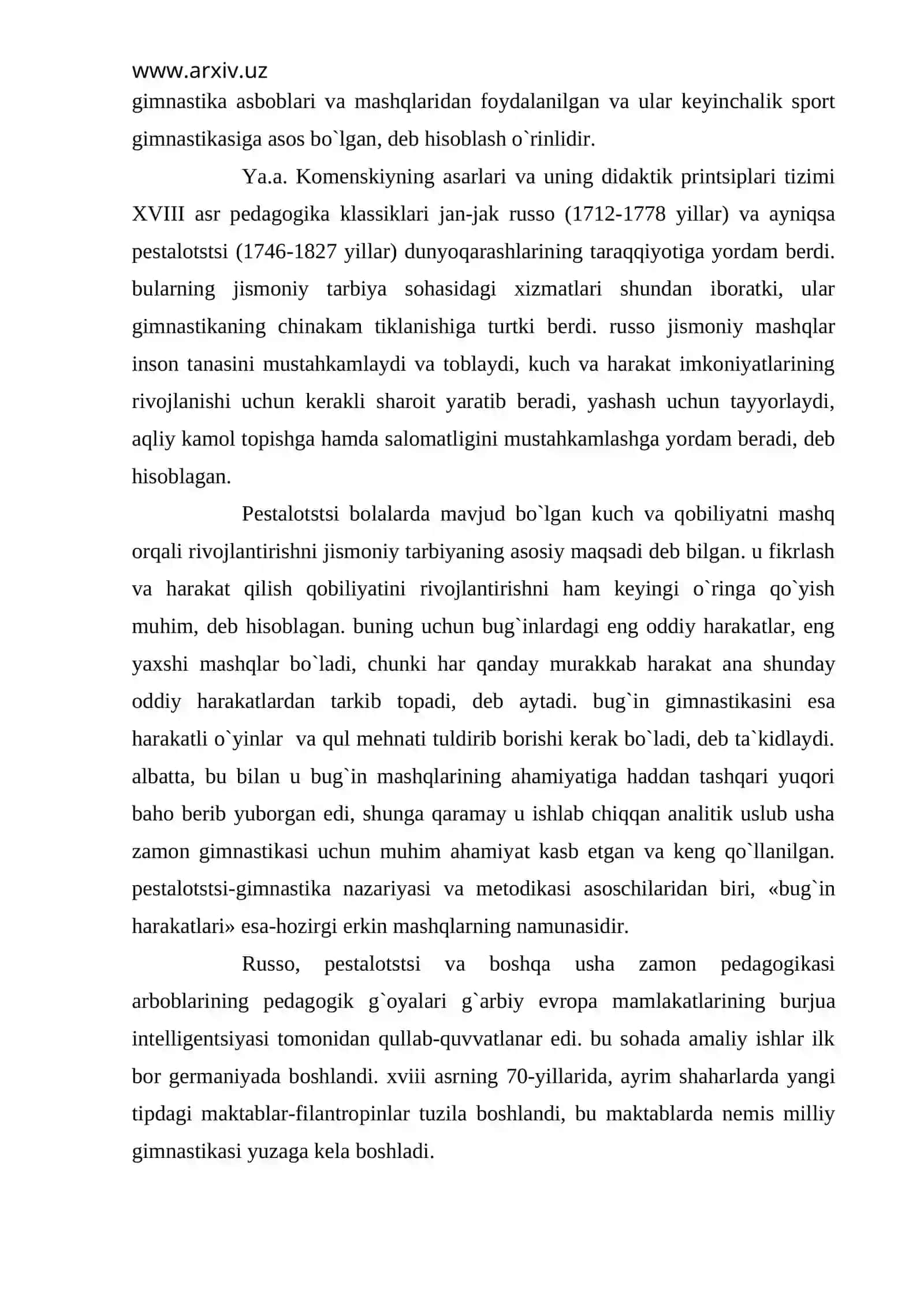 Gimnastikaning tarixiy taraqqiyoti 2