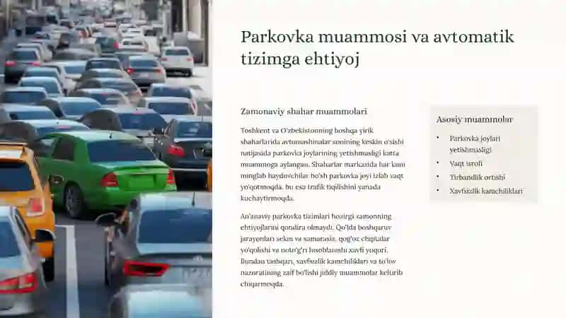 Avtomatik Parkovka Tizimining Ishlash Prinsipi 2