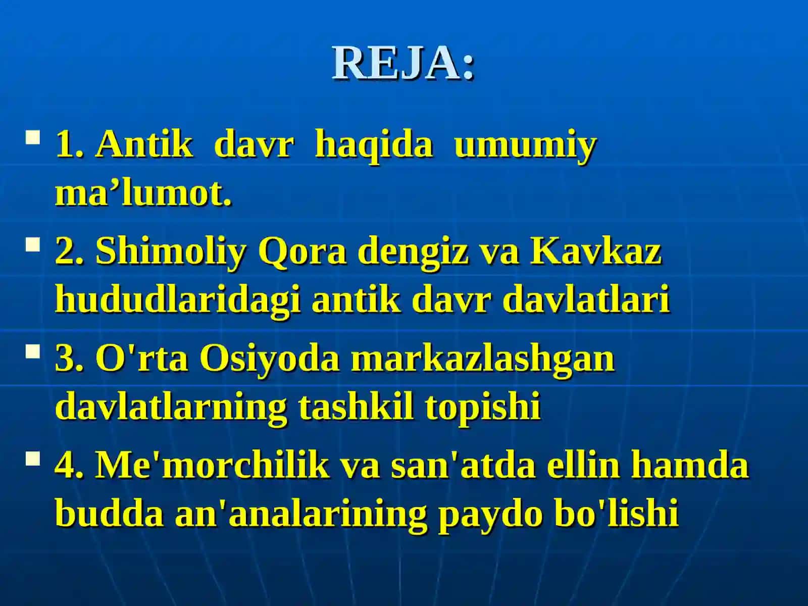 Antik davr arxeologiyasi 2