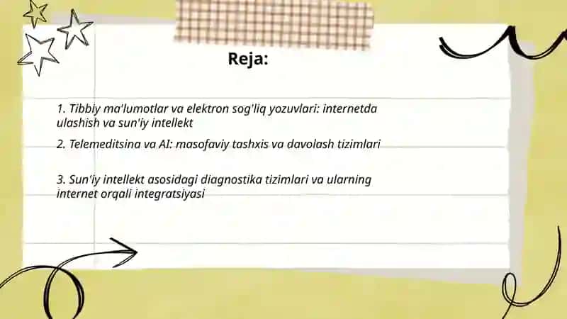 Internet, sun'iy intelekt tibbiyot sohasida 2