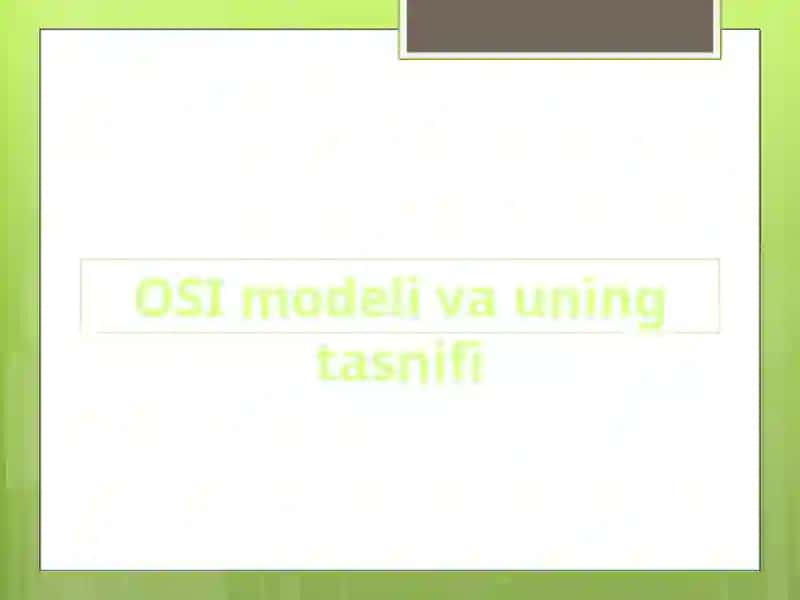 “OTvaL” fanidan mustaqil ishi 2