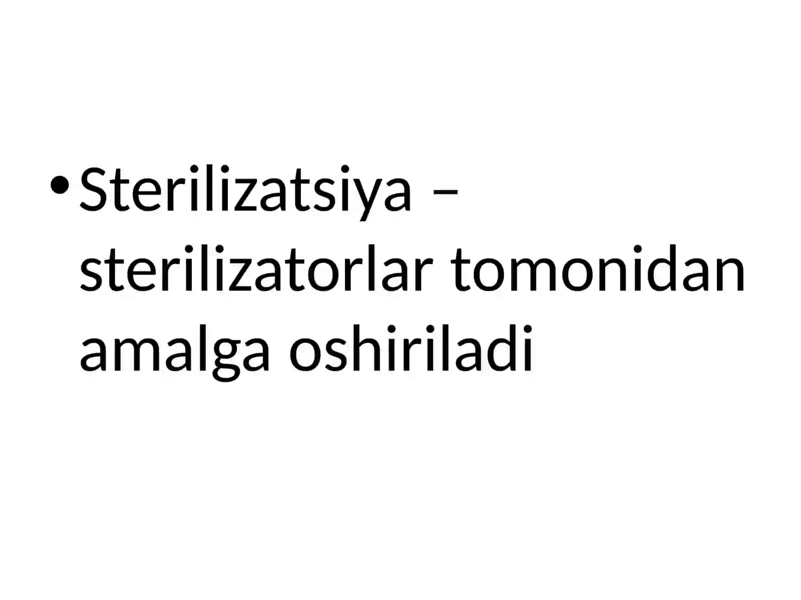 Sterilizatsiya usullari 2