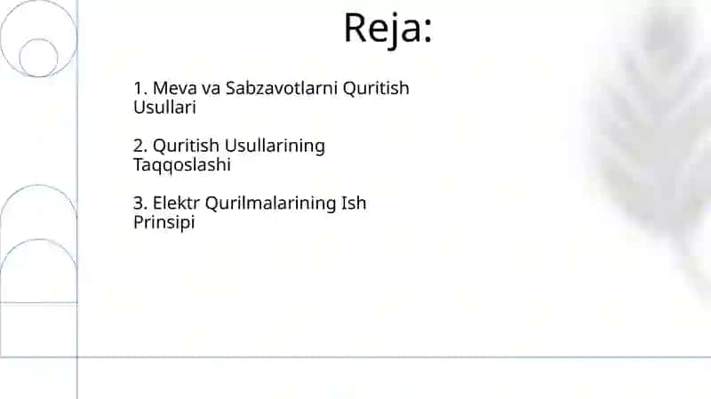 Elektr quritish usullari va elektr qurilmalarining ishlash printsipi 2