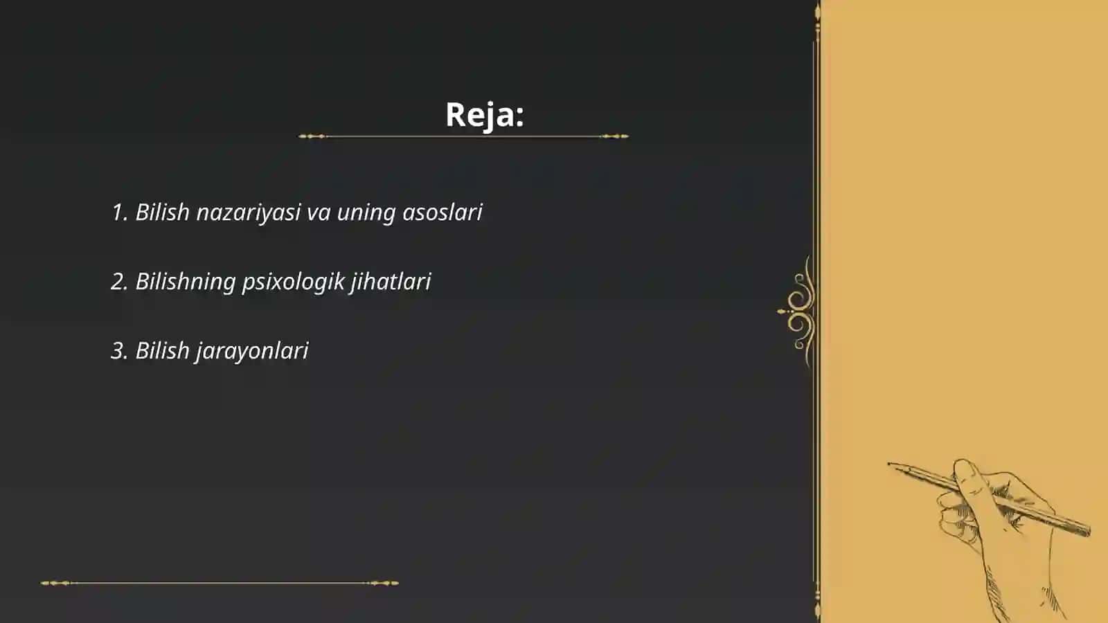 Bilishning mazmun va mohiyati 2