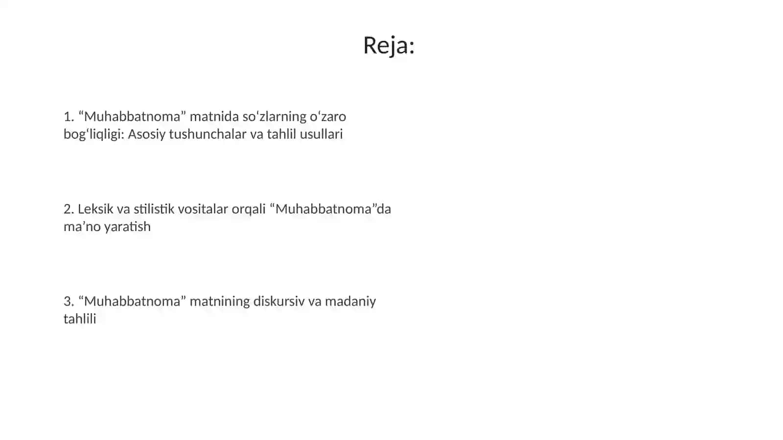 "Muhabbatnoma" matnidagi soʻzlarning oʻzaro bogʻlanishi 2