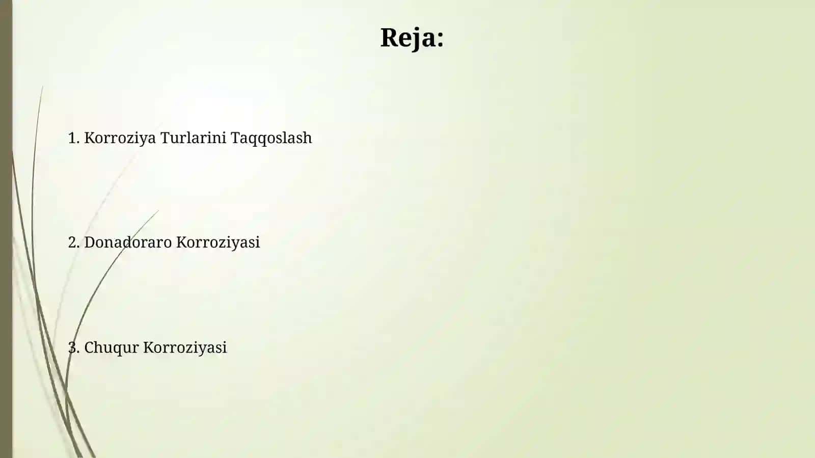 Korroziya Turlarini Taqqoslash 2
